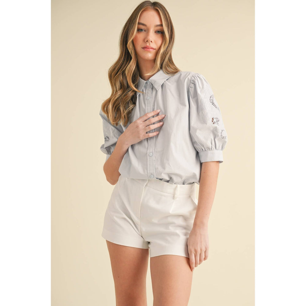 Breezy White Embroidered Blouse