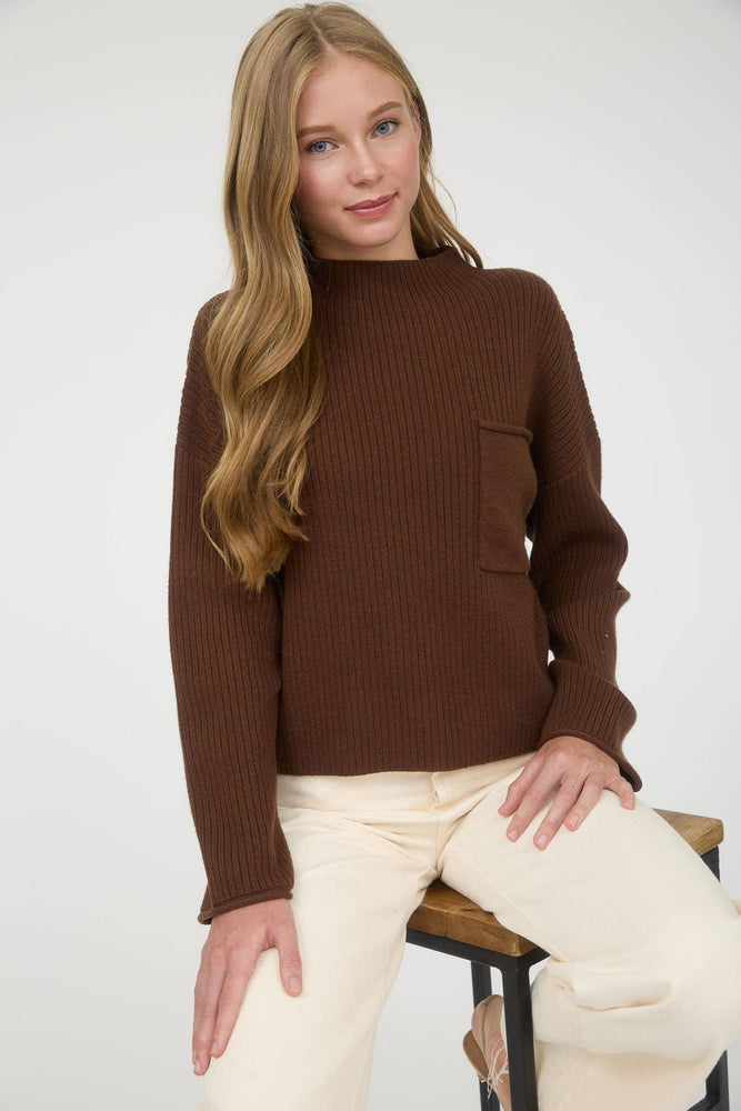 Central Park Long Sleeve Pocket Sweater