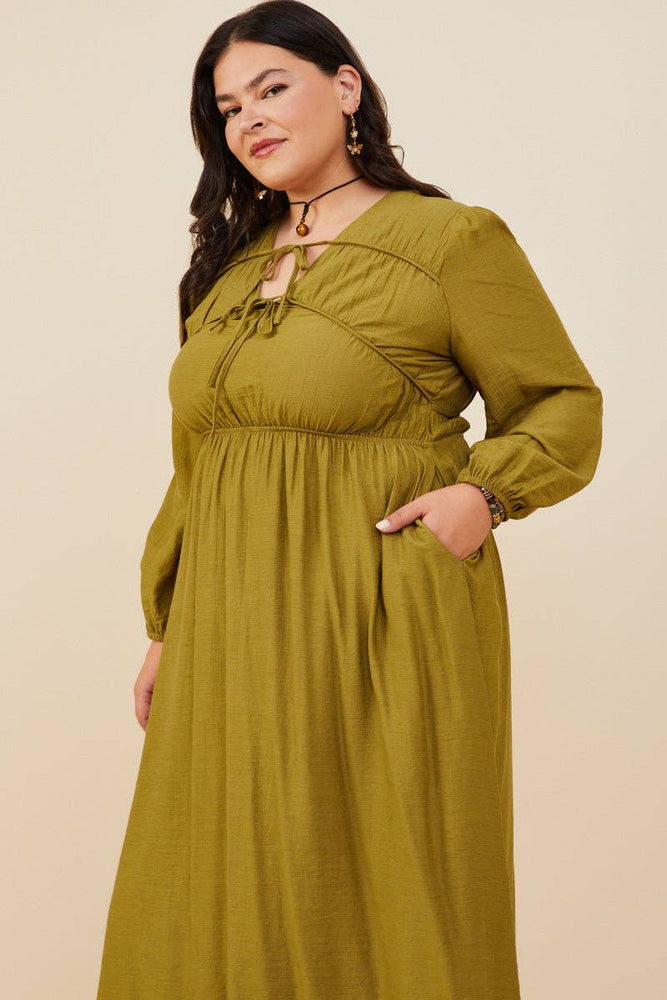 Forest Fairy Long Sleeve Midi Dress