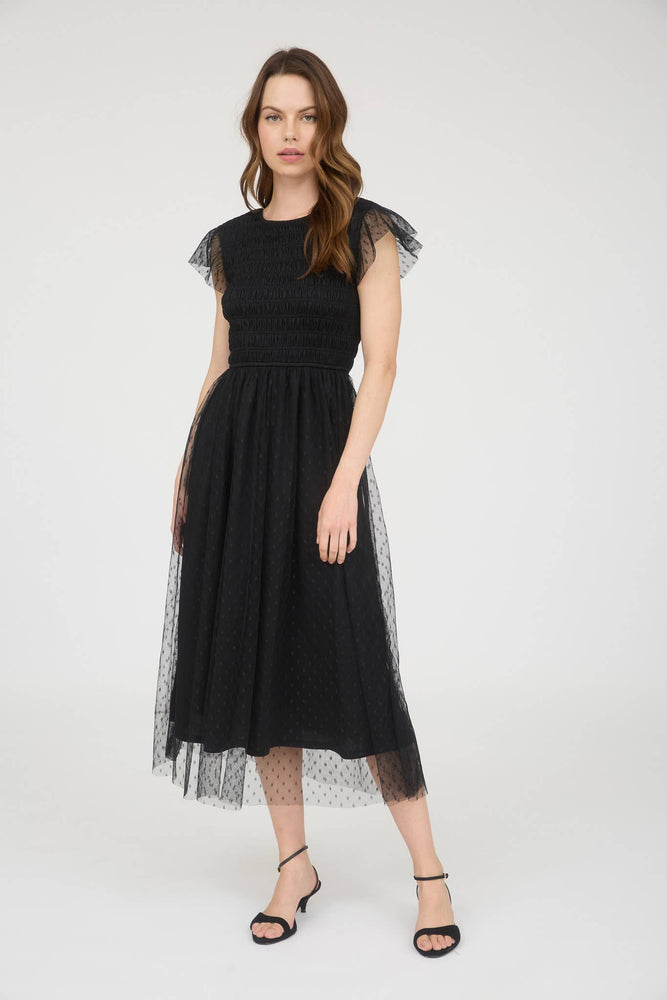 Clock Strikes Midnight Chiffon Dress