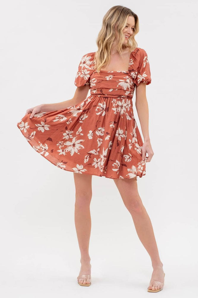 Sunny Afternoon Puff Sleeve Dress