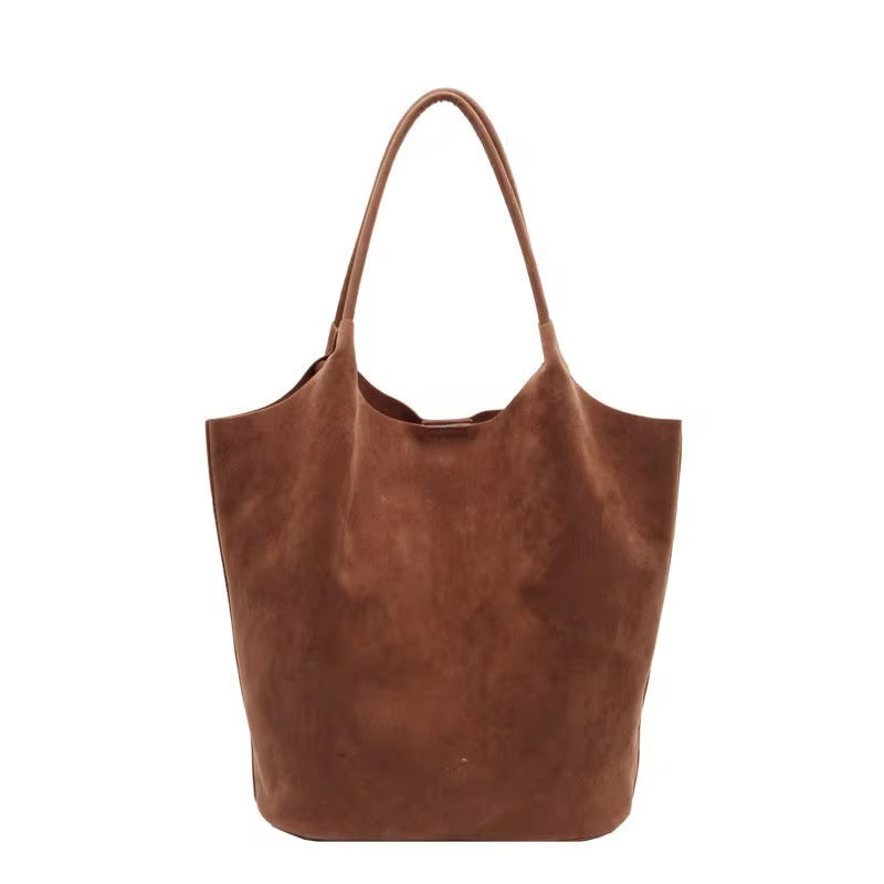 City Suede Boho Bucket Bag