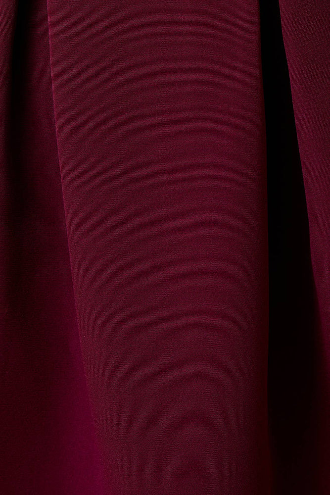 Elegant Evening Burgundy Dress