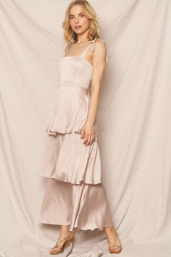 Champagne Taste Tiered Maxi Dress