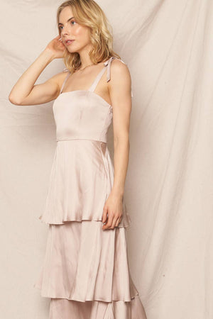 Champagne Taste Tiered Maxi Dress