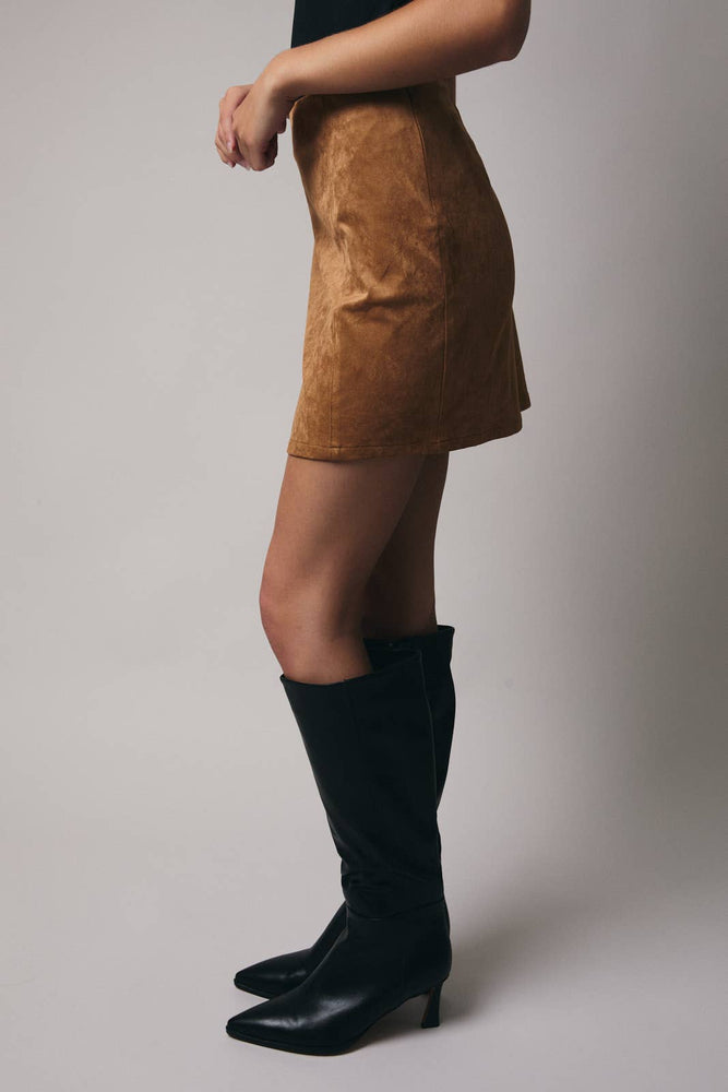 Soft Suede Mini Skirt