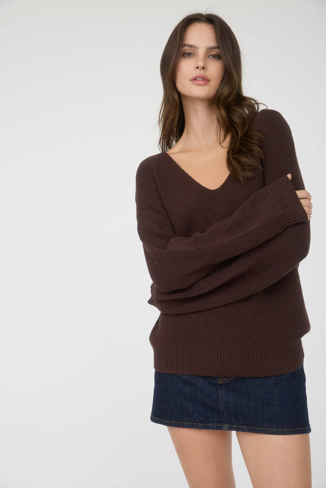 Always Yours Chiffon Bow Sweater