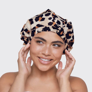 Luxury Shower Cap - Leopard