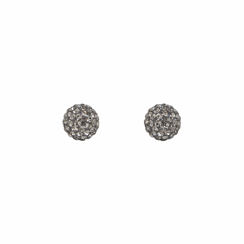 
                
                    Load image into Gallery viewer, Park and Buzz radiance stud. Sparkle ball earrings. Hillberg and Berk. Canadian Brand. Glitter ball earrings. Charcoal sparkle earrings jewelry jewellery
                
            