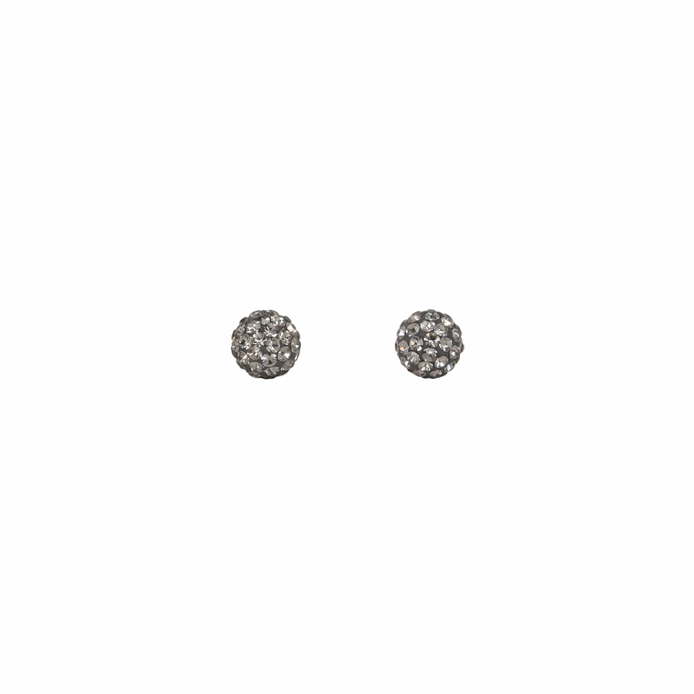 
                
                    Load image into Gallery viewer, Park and Buzz radiance stud. Sparkle ball earrings. Hillberg and Berk. Canadian Brand. Glitter ball earrings. Charcoal sparkle earrings jewelry jewellery
                
            